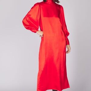 FRNCH NOOR DRESS, COLOR ROUGE, SIZE XS